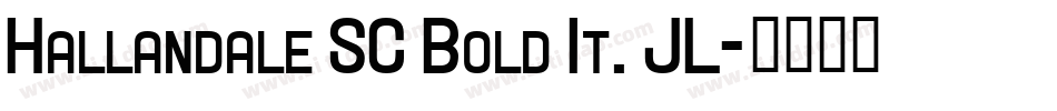 Hallandale SC Bold It. JL字体转换